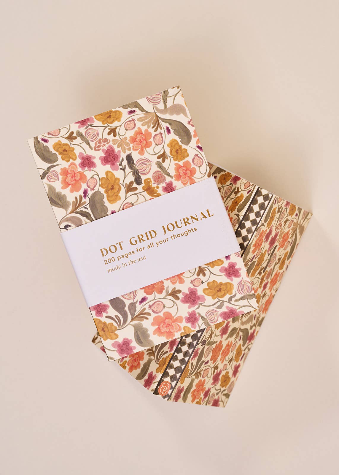 Autumn Floral Perfect Bound Dot Grid Journal